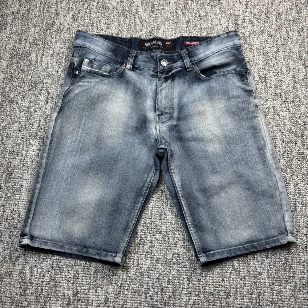 Ecko Unltd Shorts Mens 32 Fits 34x11 Jorts Denim Blue Y2K